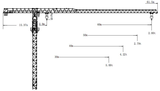 JCP6020-10塔式起重机