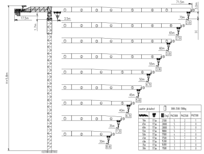 T7020-10 塔式起重机